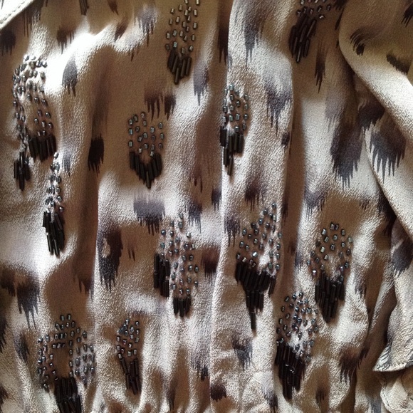 Sale! Beaded 100% Silk Flutter  6 - Picture 7 of 8